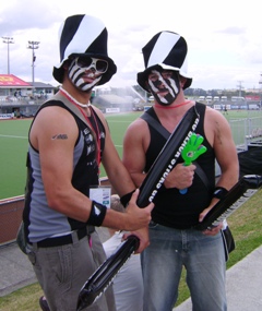Zwei typische "Black Sticks"-Fans. Foto: Geiger